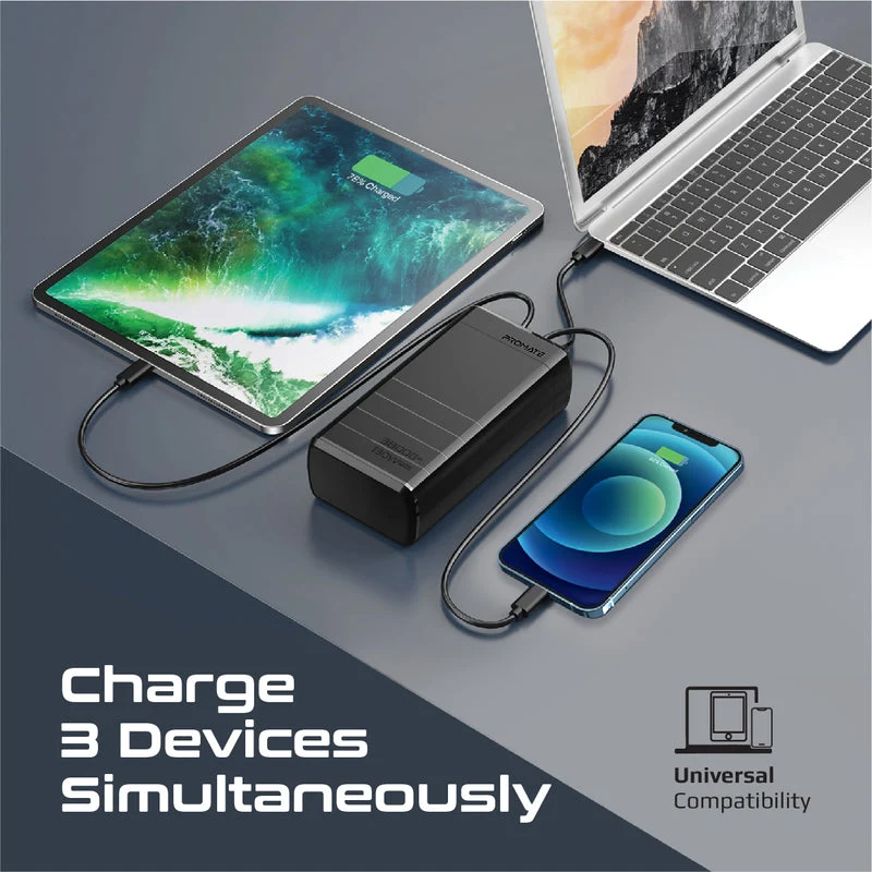Promate Powermine 130W 38000mAH Quick Charging Power Bank