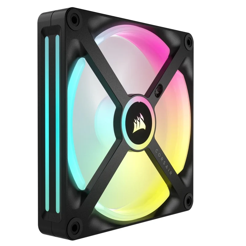 Corsair iCUE Link QX140 RGB 140mm PWM PC Fans Starter Kit With iCUE Link System Hub (Black) (Twin Pack)
