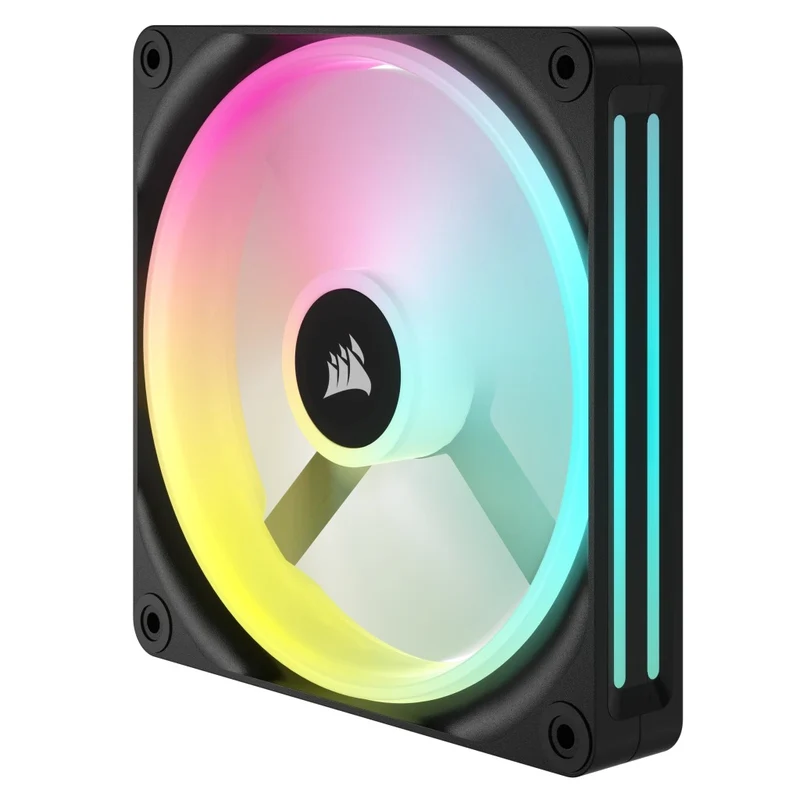 Corsair iCUE Link QX140 RGB 140mm PWM PC Fans Starter Kit With iCUE Link System Hub (Black) (Twin Pack)