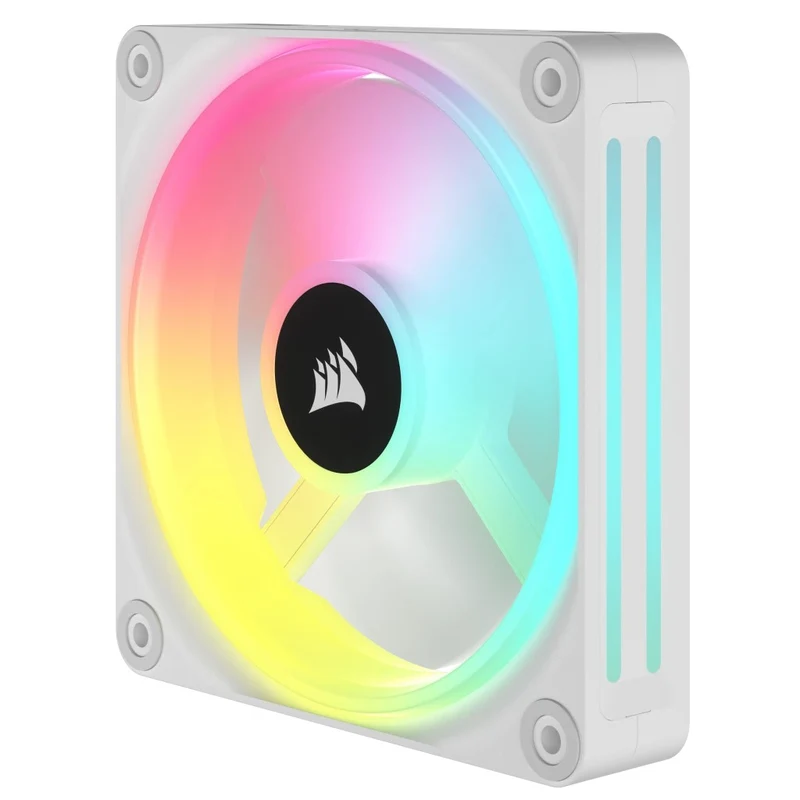 Corsair iCUE Link QX120 RGB 120mm PWM PC Fans Starter Kit With iCUE Link System Hub (White) (Triple Pack)