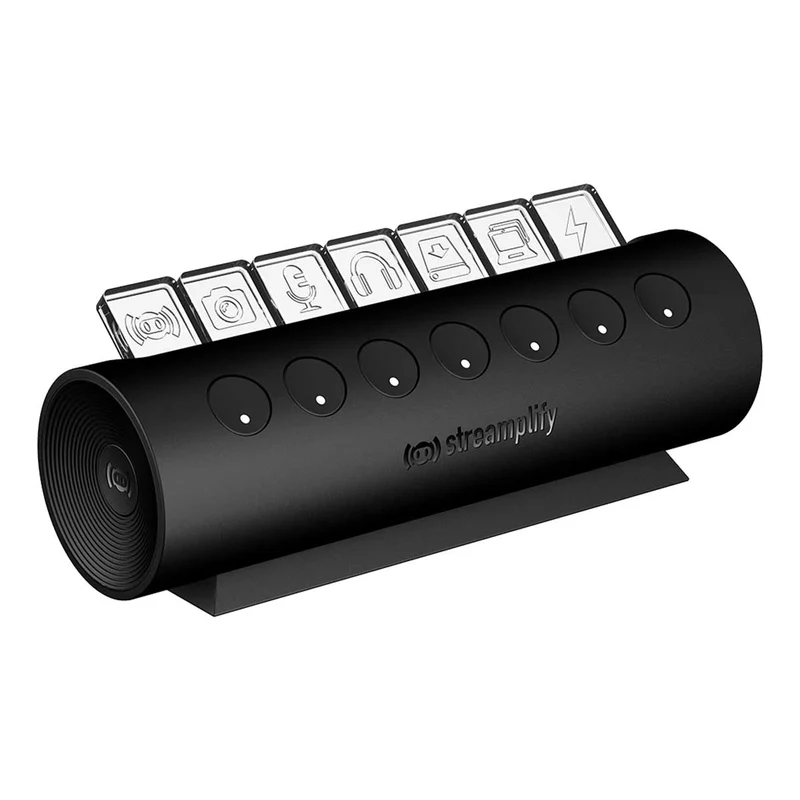 Streamplify Hub CTRL 7 7-Port RGB 3.0 USB Hub (Black)
