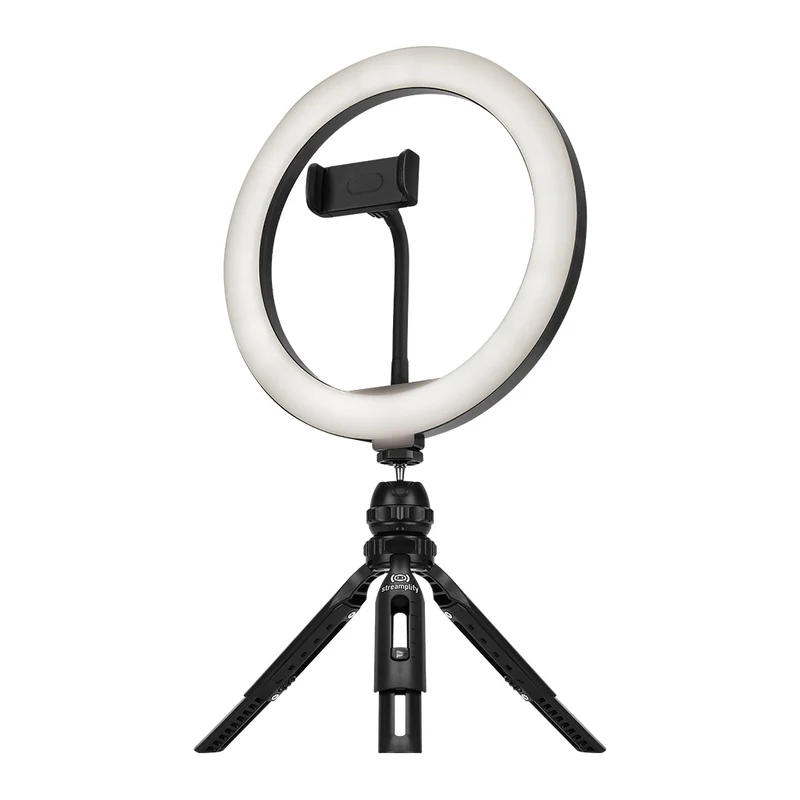 Streamplify Light 10 Ring Light 10Inch/ 26cm 3 Temp Modes (Tripod & Mounts)