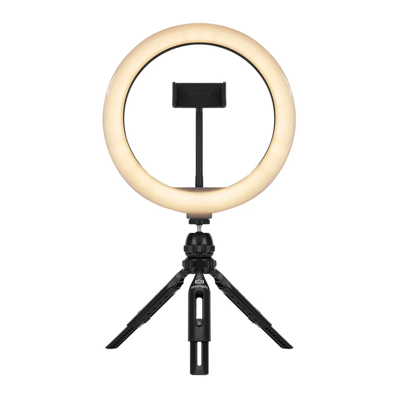 Streamplify Light 10 Ring Light 10Inch/ 26cm 3 Temp Modes (Tripod & Mounts)