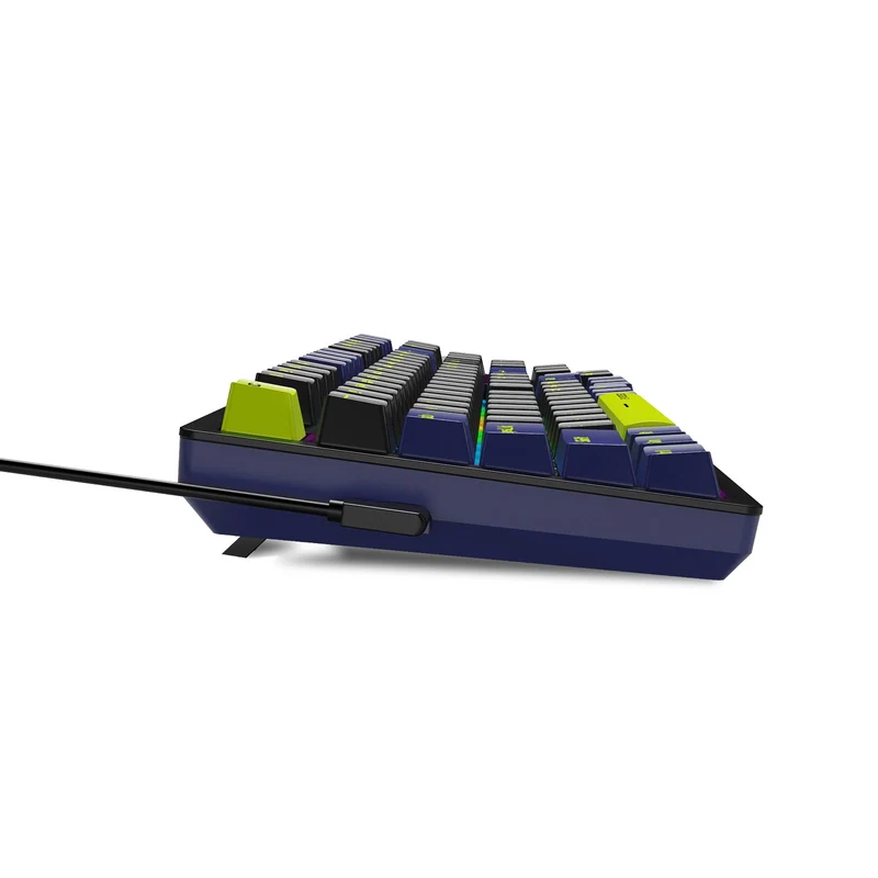 E-Yooso Z-94 Rainbow Light 94-Keys Hot-Swappable Wired Mechanical Keyboard Black/Blue (Red Switch)
