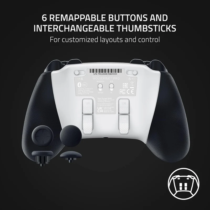 Razer Wolverine V2 Pro Wireless Gaming Controller for PS5 & PC (White)