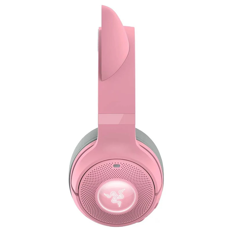 Razer Kraken Kitty V2 BT Wireless Bluetooth RGB Headset w/ Kitty Ears (Black, White, Quartz)