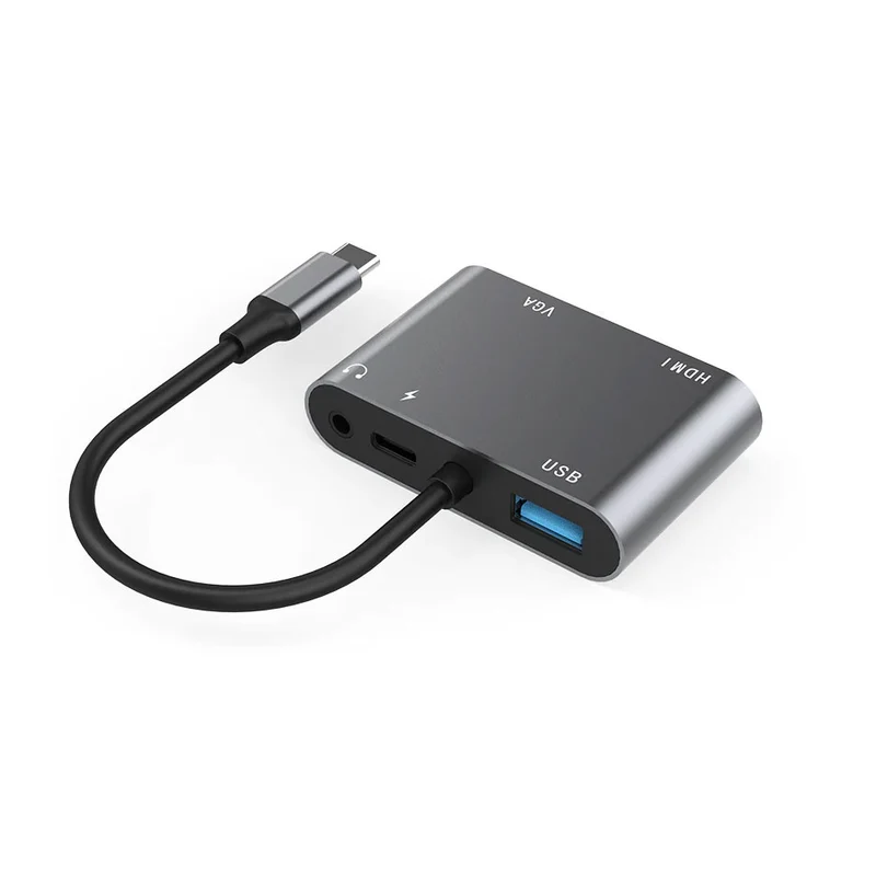 Airsky USB-C To HDTV To Hub Adapter 5 In 1 (HC-11)