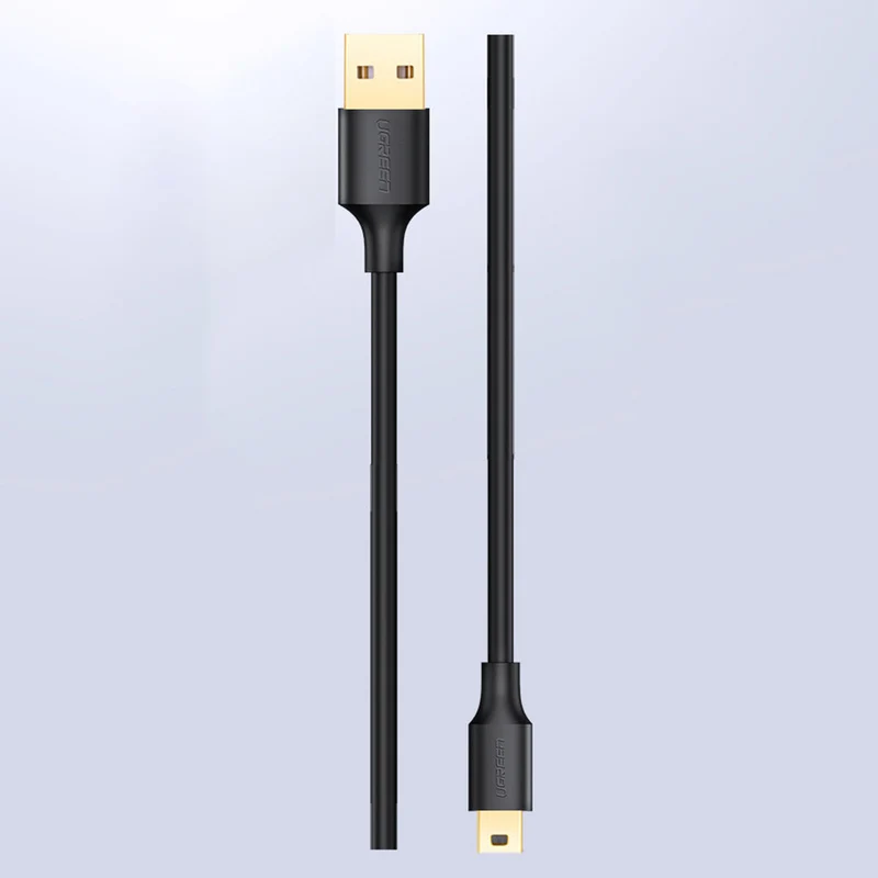 UGreen USB 2.0 A Male To Mini Usb 5 Pin Male Cable - 0.5m (Black) (US132/10354)