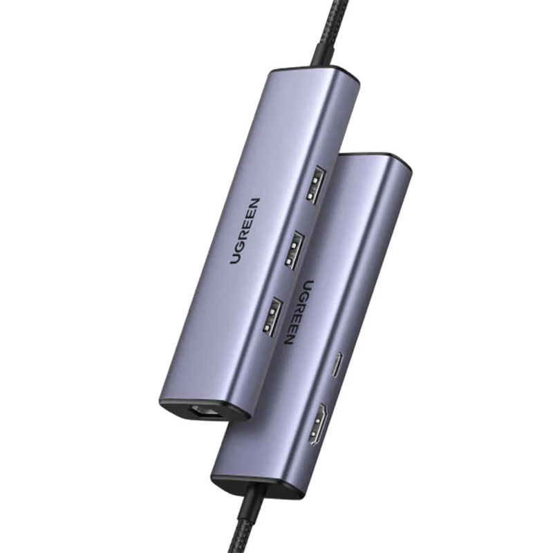 UGreen USB-C 6-In-1 Multifunction Adapter - 15cm (CM512/15598)