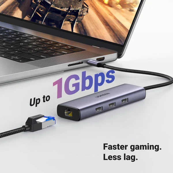 UGreen USB-C 6-In-1 Multifunction Adapter - 15cm (CM512/15598)