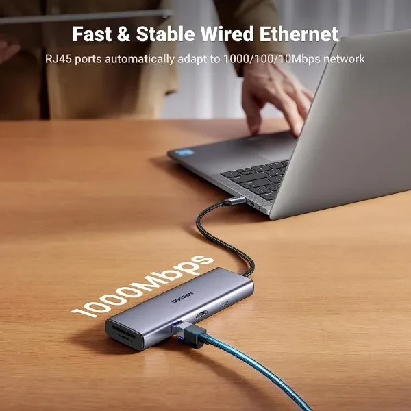 UGreen USB-C 9-In-1 Multifunction Adapter - 15cm (CM498/15600)