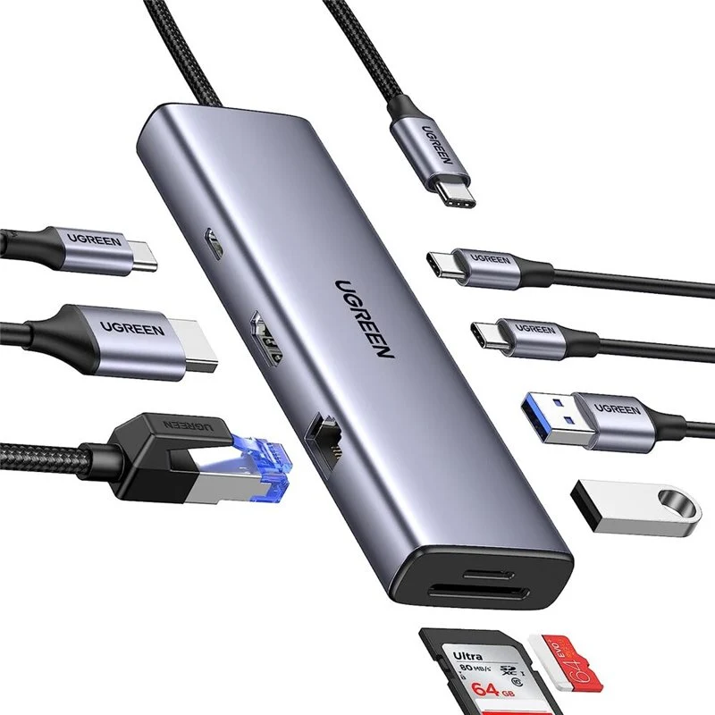 UGreen USB-C 9-In-1 Multifunction Adapter (CM498/15375)