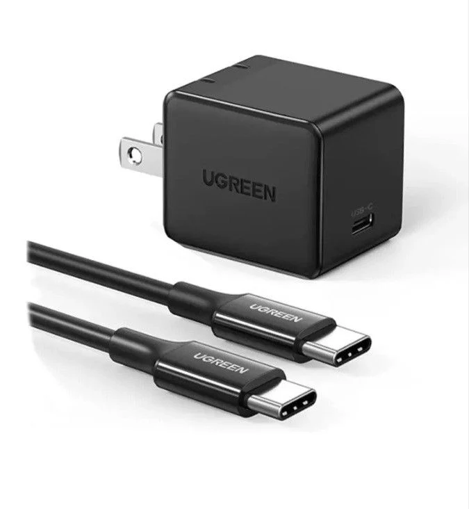 UGreen USB-C 25w PD Fast Charger With 2m USB Cable (Black) (CD250/50576)