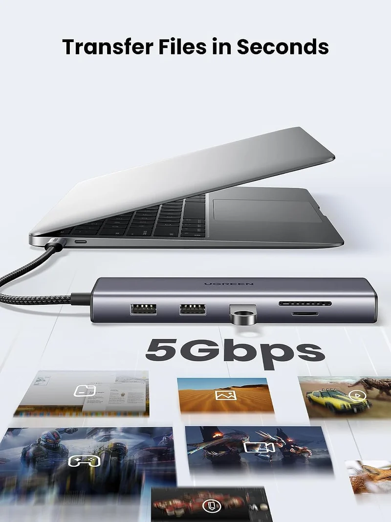 UGreen USB-C 10-In-1 Multifunction Adapter - 15cm (CM498/15601)