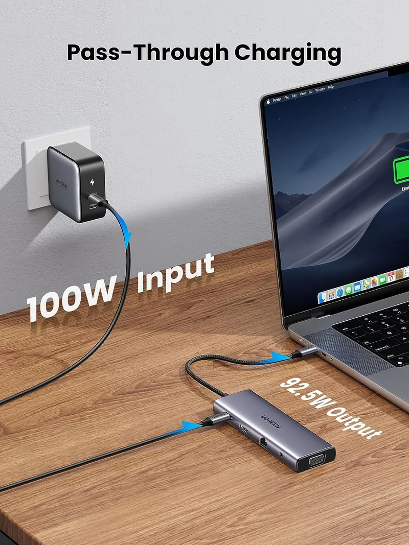 UGreen USB-C 10-In-1 Multifunction Adapter - 15cm (CM498/15601)