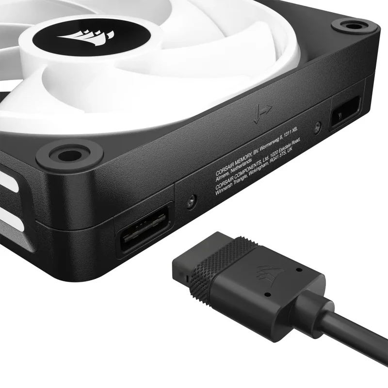 Corsair iCUE Link QX120 RGB 120mm PWM PC Fans Starter Kit With iCUE Link System Hub (Black) (Triple Pack)