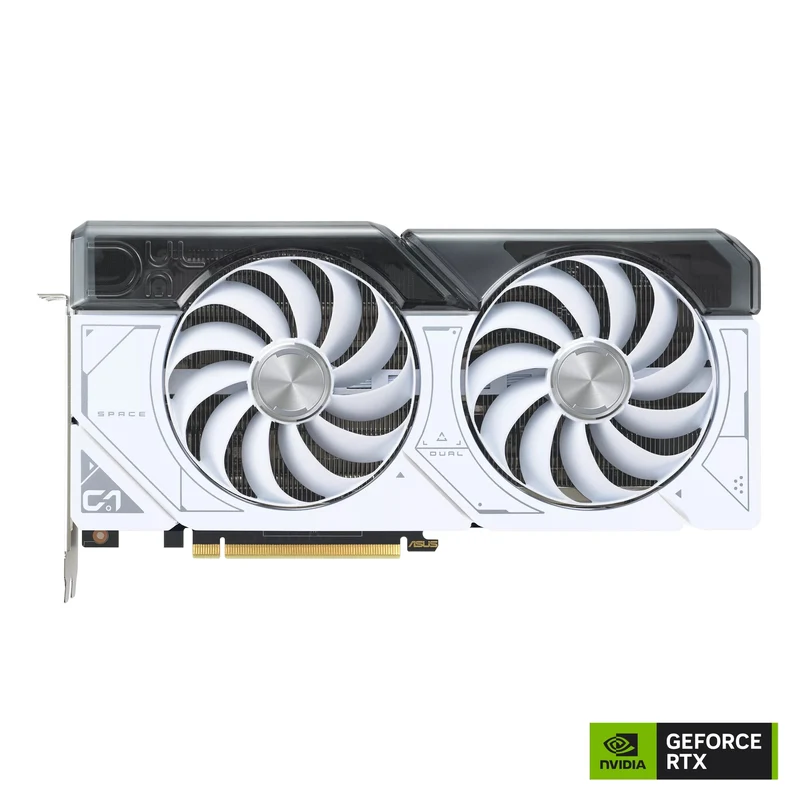 Asus Dual Geforce RTX 4070 OC 12GB GDDR6X Graphics Card (White)