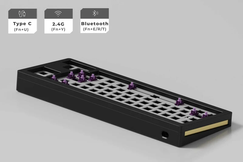 Monsgeek M7W DIY Kit Aluminum Case Multi-Modes RGB Hot-Swappable Mechanical Keyboard