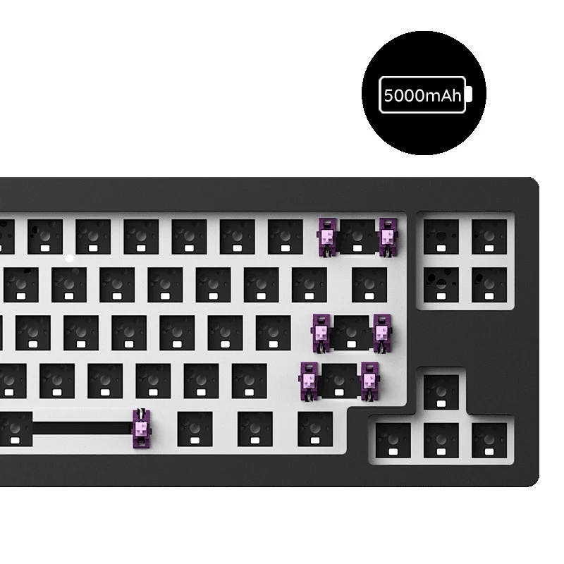 Monsgeek M7W DIY Kit Aluminum Case Multi-Modes RGB Hot-Swappable Mechanical Keyboard