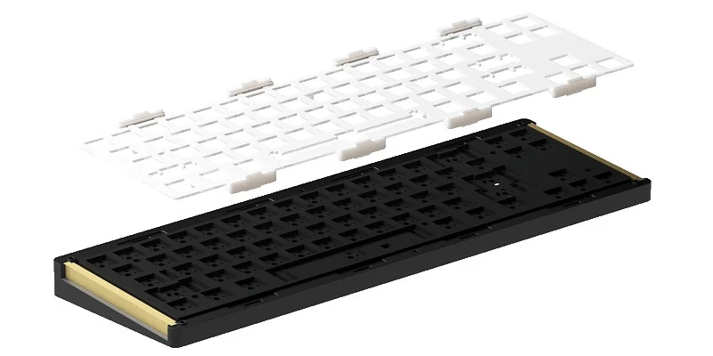 Monsgeek M7W DIY Kit Aluminum Case Multi-Modes RGB Hot-Swappable Mechanical Keyboard