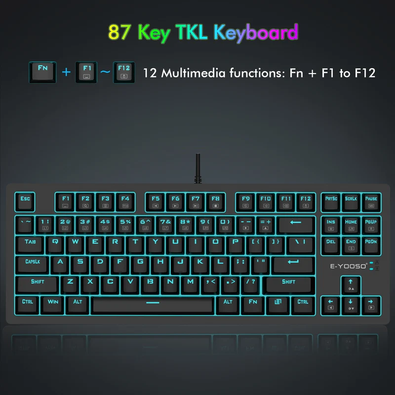 E-Yooso Z-737 Wired Mechanical Keyboard & Mouse Combo