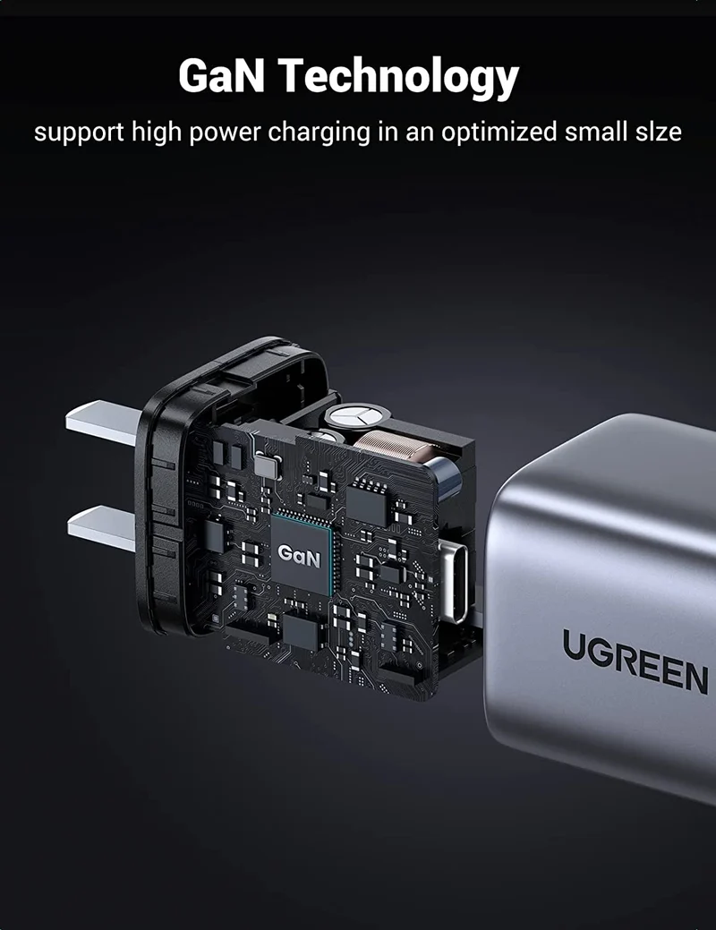 UGreen Nexode Mini 30w USB-C PD GAN Tech Fast Charger (White) (CD319/15329)