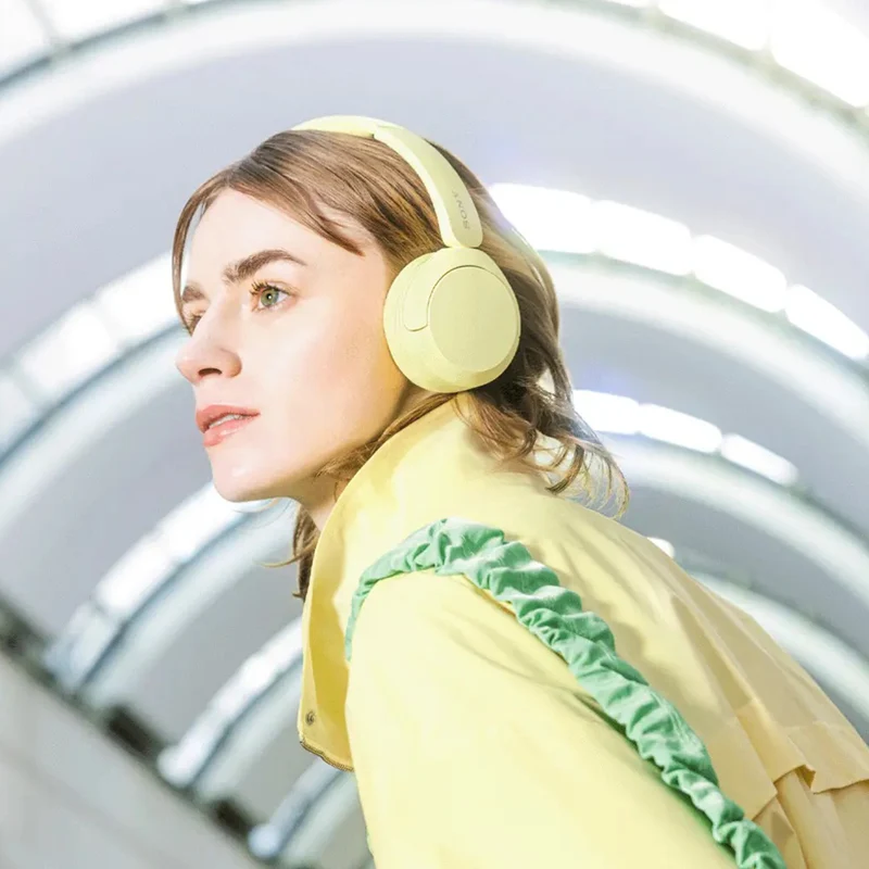 Sony WH-CH520 Wireless Headphones (Blue, Beige, Black, Pink, Yellow)