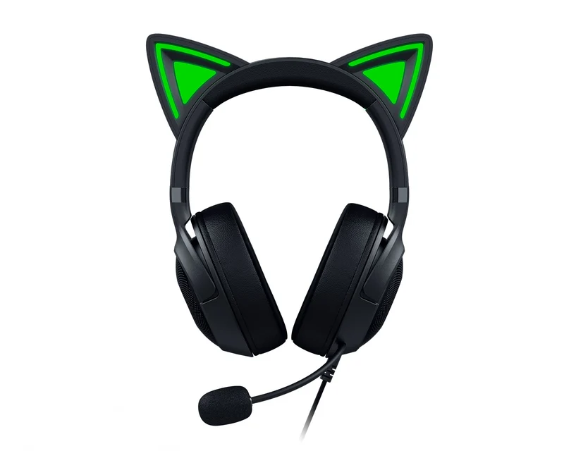 Razer Kraken Kitty V2 USB Headset With RGB Kitty Ears (Black)