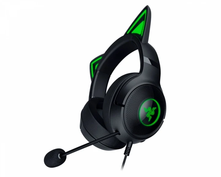 Razer Kraken Kitty V2 USB Headset With RGB Kitty Ears (Black)