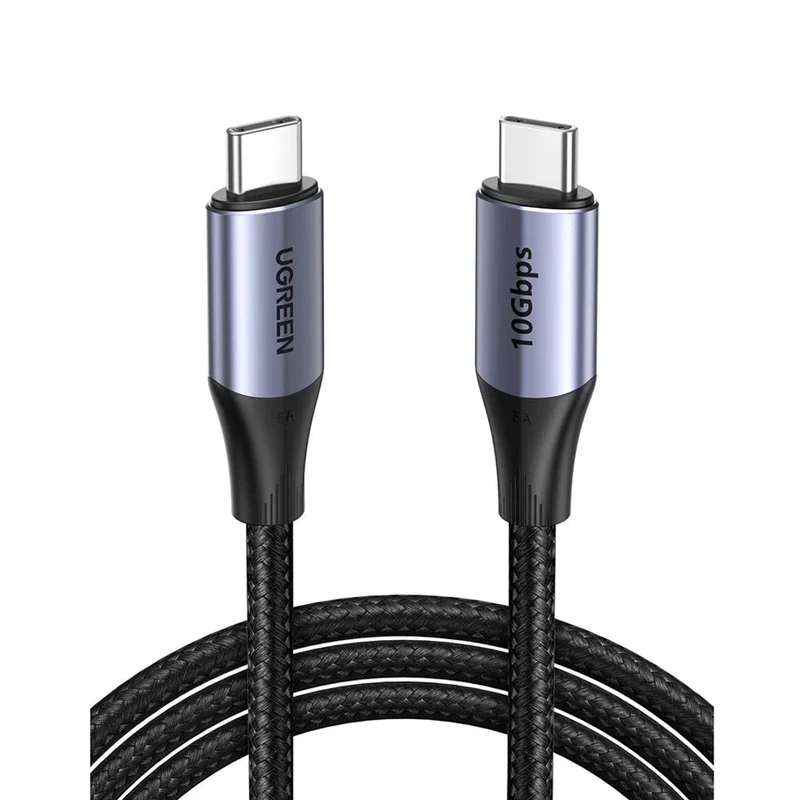 UGreen USB-C 3.1 Gen2 Male To Male 5A Data Cable - 1M (Black) (US355/80150)