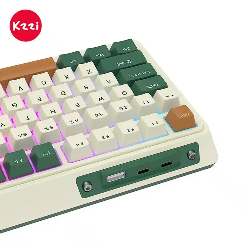 KZZI K75 Pro Tri-Mode RGB 82 Keys Hot-Swappable Mechanical Keyboard Timing Machine (Moment Linear Switch)