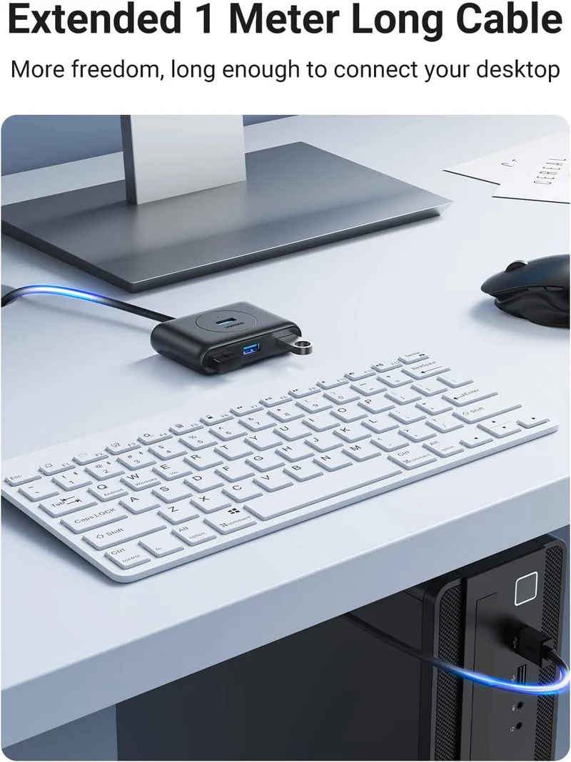 UGreen USB 3.0 A 4 Ports Hub 8K 1m (Black) (CR113/20291)