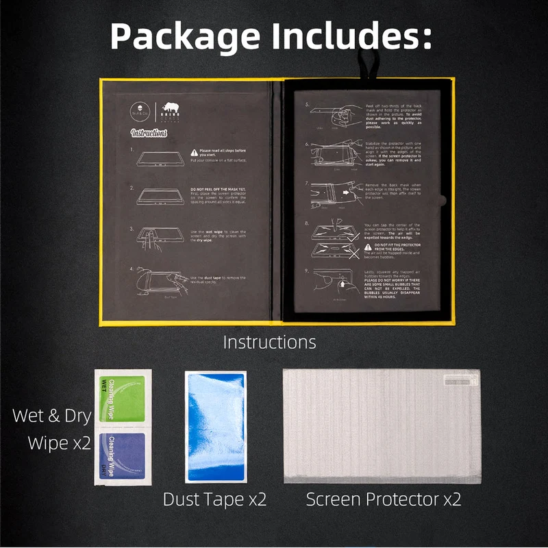Skull & Co. Tempered Glass Screen Protector for Steam Deck 2-Pack (SDSP2)