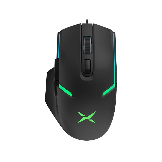 Delux K9800U 104-Keys Membrane Wired Gaming Keyboard + Delux M588BU 6-Buttons Wired Gaming Mouse Combo (Black)