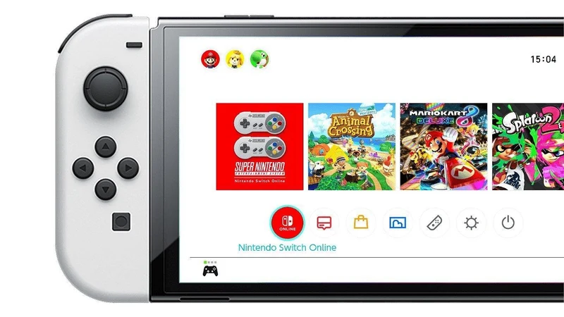 Nintendo Switch Console With White Joycon (OLED Model) + NSW DOBE Glass Film For N-S Oled (TNS-1156) Bundle