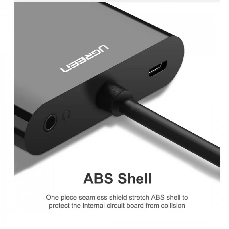 UGreen HDMI To HDMI And VGA Converter - 30cm (Black) (CM101/40744)