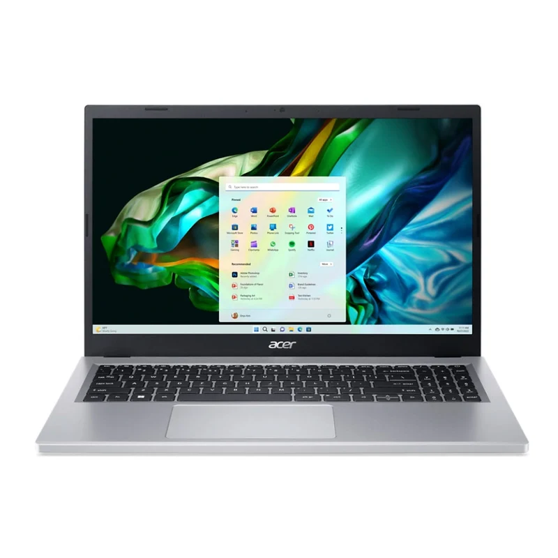 Acer Aspire 3 A315-24P-R9ZN Laptop (Pure Silver) | 15.6" FHD (1920x1080) | Ryzen 5 7520U | 8GB RAM | 512GB SSD | AMD Radeon Graphics | Windows 11 Home | MS Office Home & Student 2021 | Acer Entry Run Rate Backpack E-1620-P