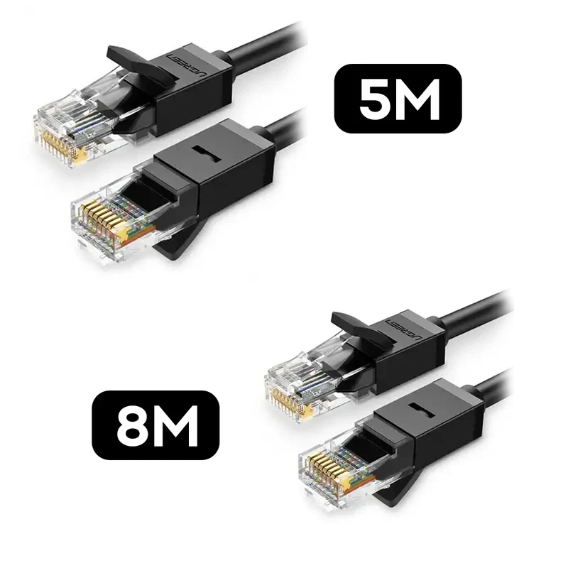 UGreen Cat6 UTP Ethernet Cable - Black (5m, 8M) (NW102/20162, 20163)