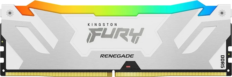 Kingston Fury Renegade 32GB (2X16GB) DDR5 RGB XMP 6800MT/S CL36 Memory (White) (KF568C36RWAK2-32)