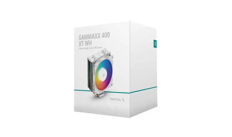 Deepcool Gammaxx 400 XT WH 120MM Single Tower CPU Cooler (White) (DP-MCH4-GMX400-XT-WH)