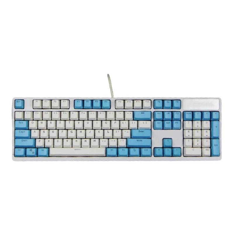 104 Doubleshot OEM PBT Keycap /Raindrops Blue And White