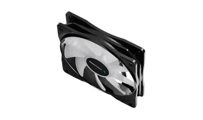 Deepcool RF120 Hydro Bearing 120MM 500-1500RPM PWM Control With Cable Controller High Brightness RGB LED Fans (DP-FRGB-RF120-1C)