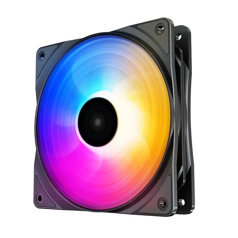 Deepcool RF120 FS 3-IN-1 3X120MM Hydro Bearing 500-1500RPM PWM Control 9 Blades 4-PIN RGB LED Fans (DP-FLED3-RF120FS-3P)