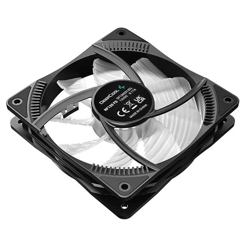 Deepcool RF120 FS 3-IN-1 3X120MM Hydro Bearing 500-1500RPM PWM Control 9 Blades 4-PIN RGB LED Fans (DP-FLED3-RF120FS-3P)