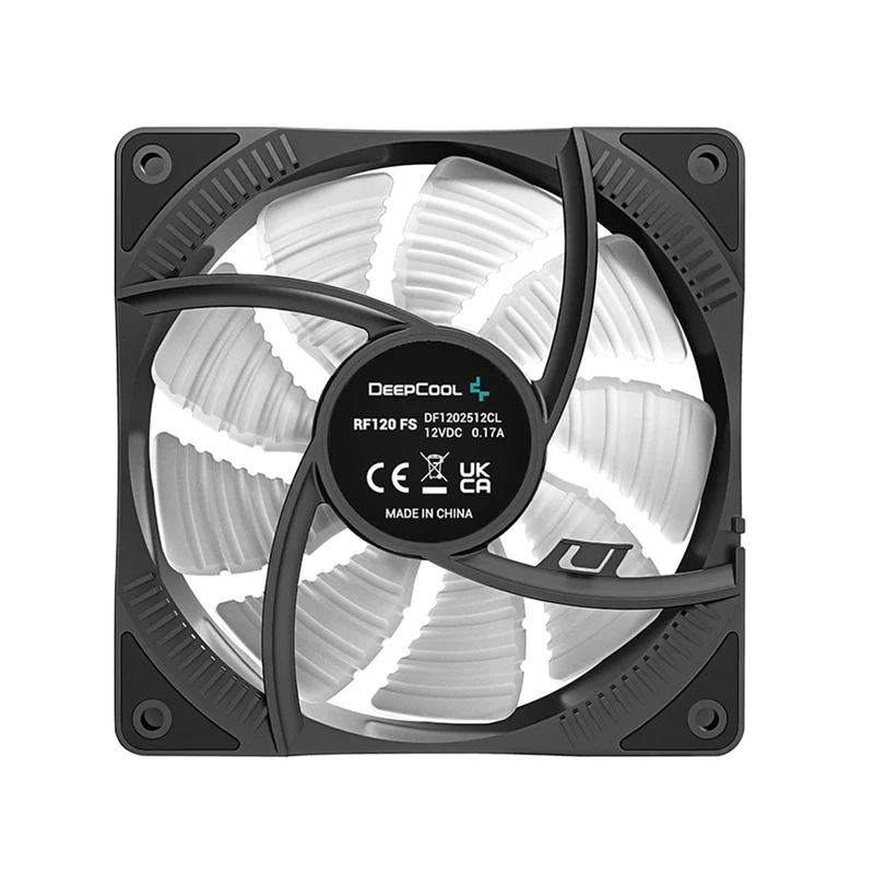 Deepcool RF120 FS 1X120MM Hydro Bearing 500-1500RPM PWM Control 9 Blades 4-Pin RGB LED Fan (DP-FLED3-RF120-FS)