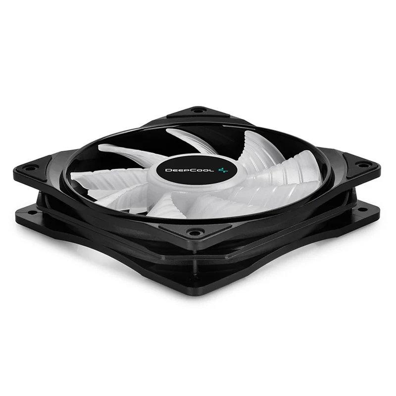 Deepcool RF 120M 5-IN-1 5X120MM Hydro Bearing 500-1500RPM PWM Control With Cable Controller High Brightness RGB LED Fans (DP-FRGB-RF120-5C-M)