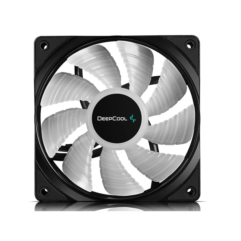 Deepcool RF 120M 5-IN-1 5X120MM Hydro Bearing 500-1500RPM PWM Control With Cable Controller High Brightness RGB LED Fans (DP-FRGB-RF120-5C-M)