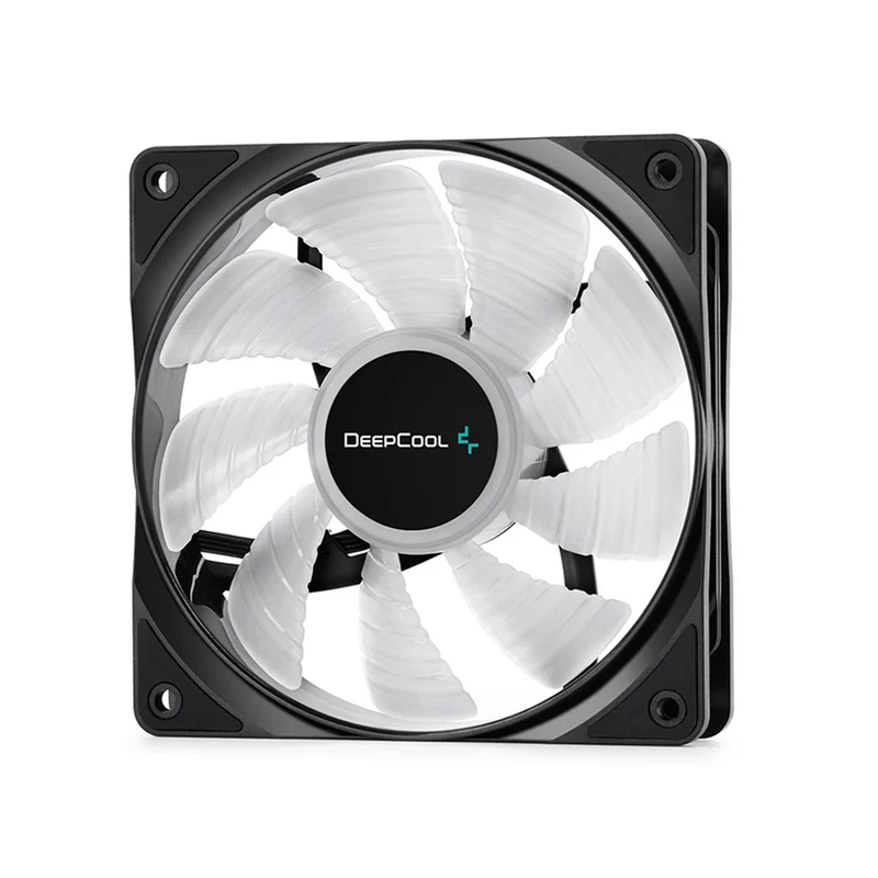 Deepcool RF 120M 5-IN-1 5X120MM Hydro Bearing 500-1500RPM PWM Control With Cable Controller High Brightness RGB LED Fans (DP-FRGB-RF120-5C-M)