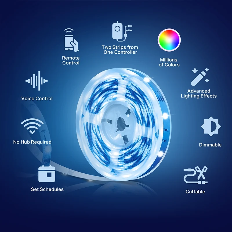TP-Link TAPO L900-10 Smart Wi-Fi Multicolor Light Strip (10M)