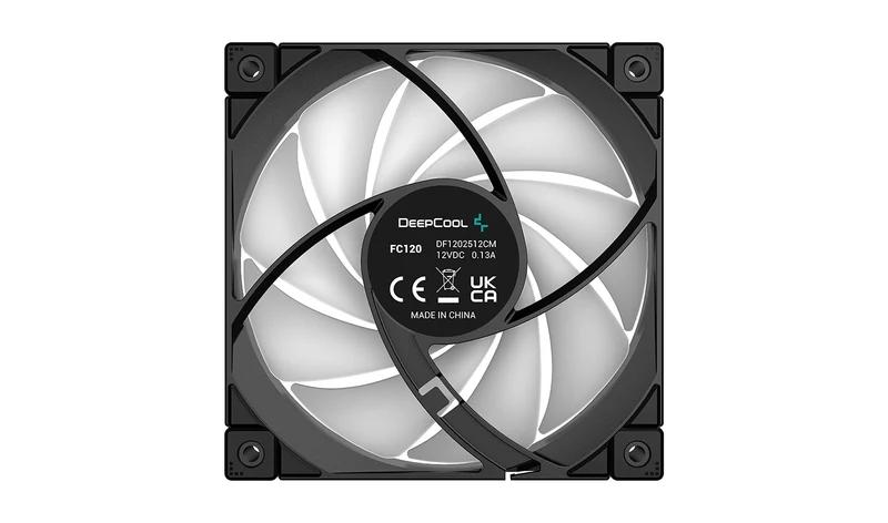 Deepcool FC120 1X120MM Hydro Bearing 500-1800RPM 10% 4-PIN PWM ARGB LED Fan (R-FC120-BKAMN1-G-1)